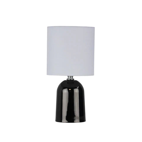 Espen Touch Lamp with Fabric Drum Shade
