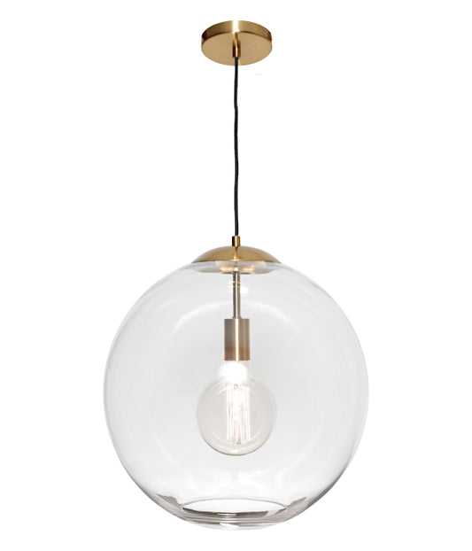 Orpheus Clear Glass Ball Pendant Light