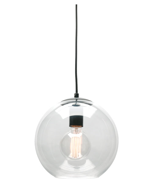Orpheus Clear Glass Ball Pendant Light